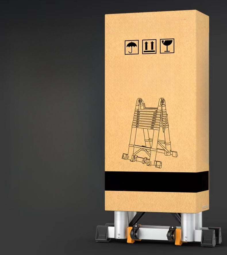 Dubbel te gebruiken metalen telescoopladder