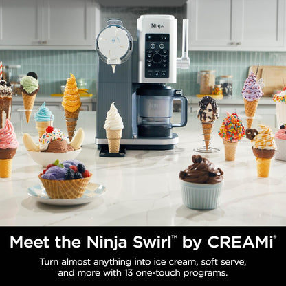 Sorbetière Ninja Swirl 13-en-1 pour crèmes glacées et desserts mous