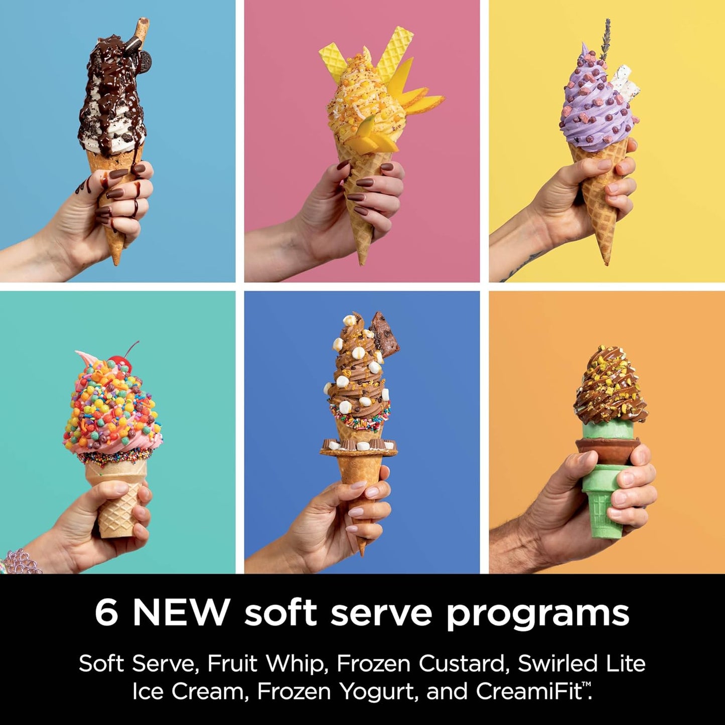 Sorbetière Ninja Swirl 13-en-1 pour crèmes glacées et desserts mous