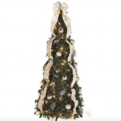 Sapin de Noël pré-décoré – Montez-le en 60 secondes 🎁🎁🎄