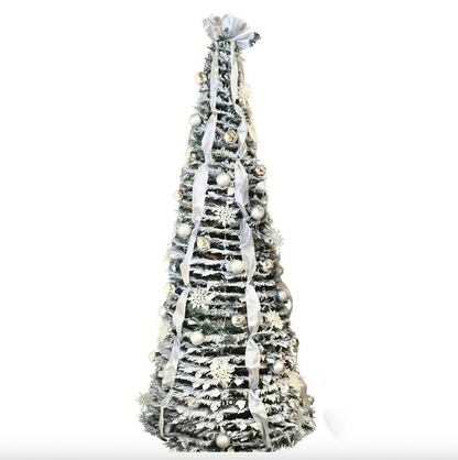 Sapin de Noël pré-décoré – Montez-le en 60 secondes 🎁🎁🎄